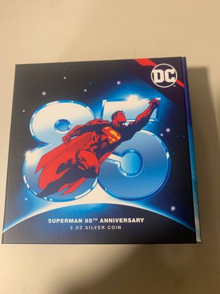 Moneda 3 onzas Superman 85 aniversario 