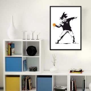 Banksy Son Goku poster/cuadro