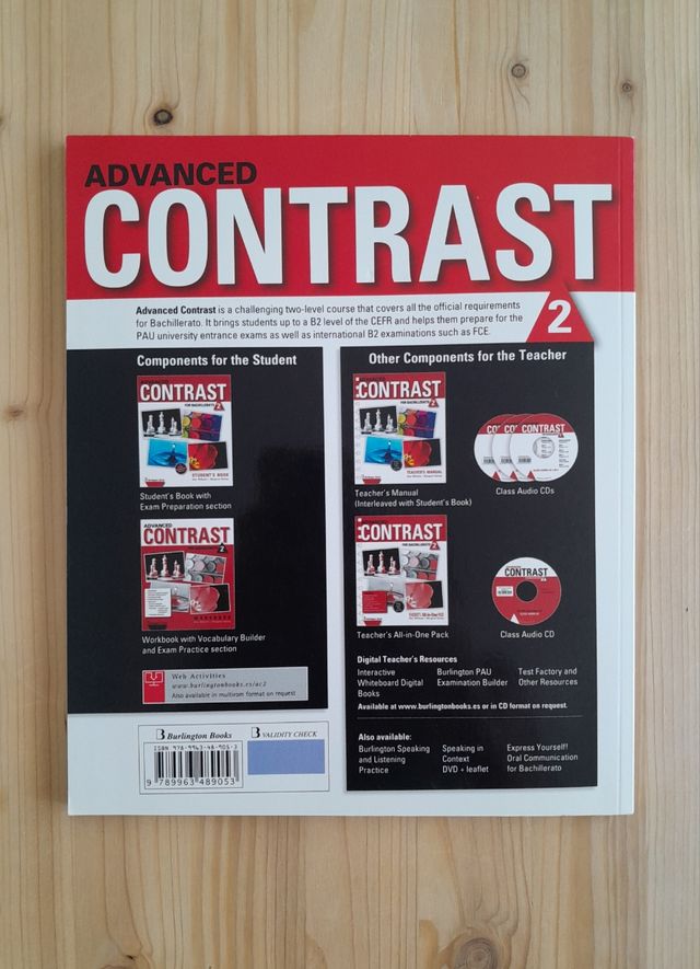 STUDENT'S BOOK Y WORKBOOK CONTRAST 2 BACHILLER.