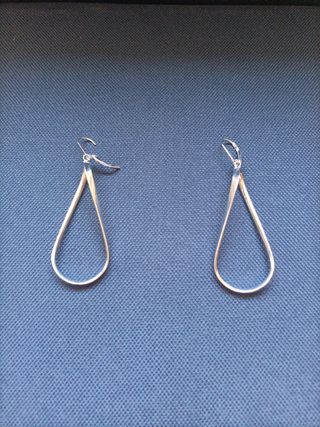 pendientes plata largos