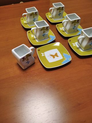 NUEVO! Juego café 12 piezas+Regalo cafetera