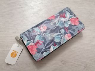 cartera/monedero/tarjetero estampado floral