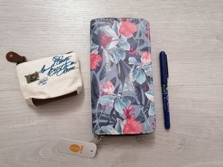 cartera/monedero/tarjetero estampado floral