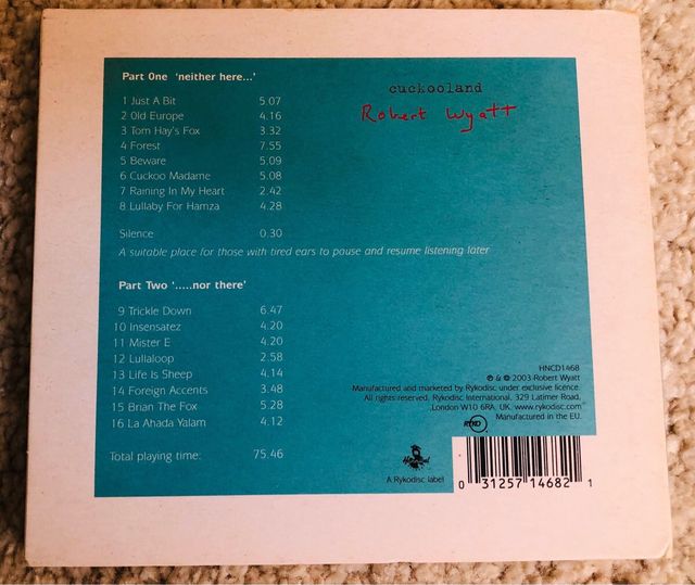 2 CDs de Robert Wyatt