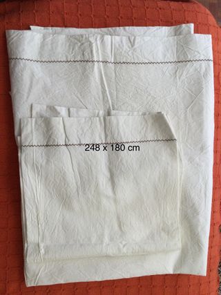 Juego de Lino  grueso  antiguo