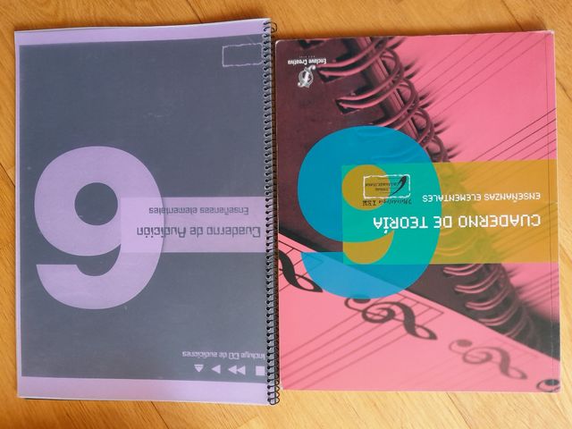 Cuaderno de teoria y cuaderno de audicio