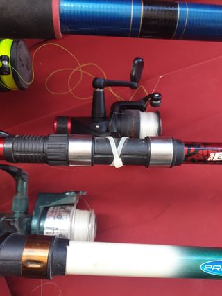 Cañas de pescar telescópicas con carr