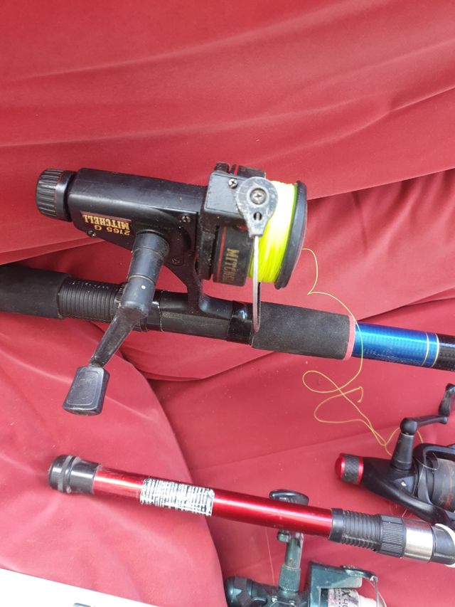 Cañas de pescar telescópicas con carr