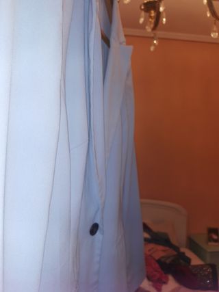 URGE !!BLAZER AZUL EMPOLVADO TALLA 40