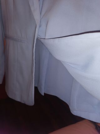 URGE !!BLAZER AZUL EMPOLVADO TALLA 40