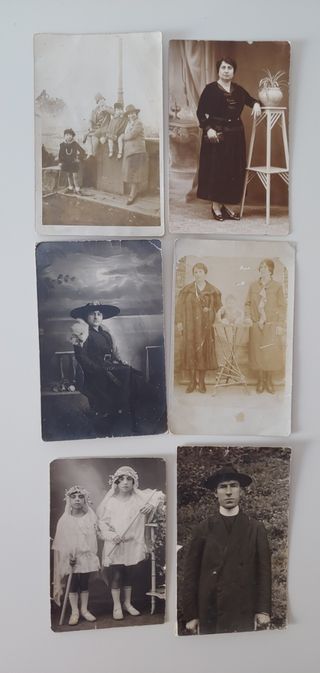 Foto vintage anni 40 su cartoline postali