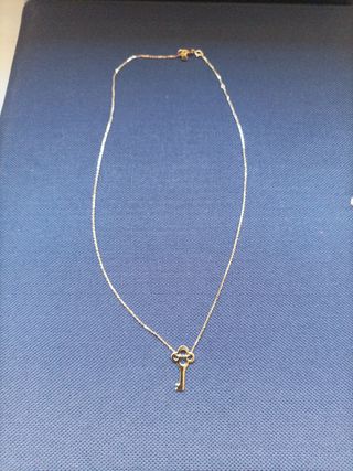 collar plata chapada