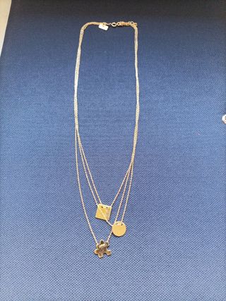 collar plata chapada