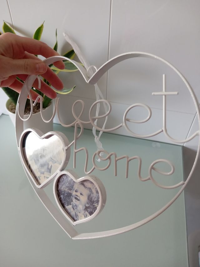 Portafotos marco de metal 2 fotos