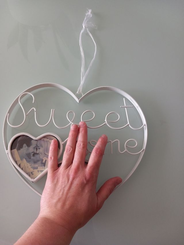 Portafotos marco de metal 2 fotos