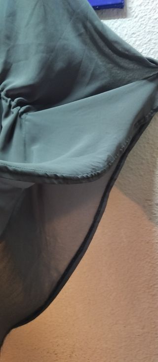 Camisa o túnica gris semitransparente 42