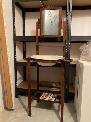 DOS MUEBLES DE LAVABO PARA RESTAURAR 