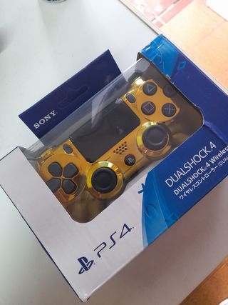 mando sony ps4 y ps3 oro cromado edicion limitada