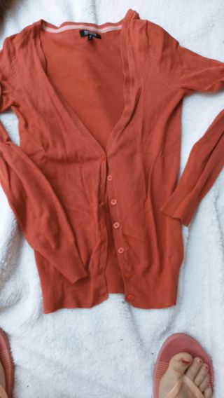 Chaqueta de punto roja s
