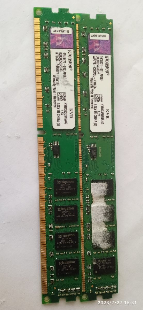 OFERTA Pack de 2 memoria RAM DRR3