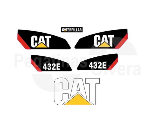 Kit Adhesivos Caterpillar 432E