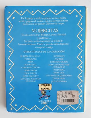Libro "Mujercitas" Editorial Alfaguara