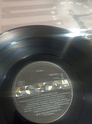 vinilo maxi 45 rpm STING 