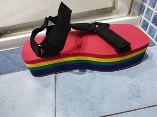 Sandalias plataforma multicolor