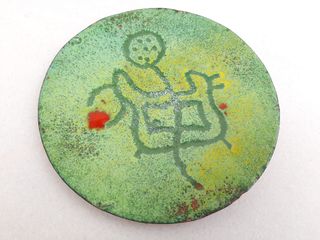 Plato Metálico Pequeño Esmaltado