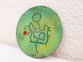 Plato Metálico Pequeño Esmaltado