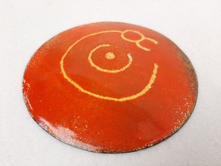 Plato Metálico Pequeño Esmaltado