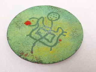 Plato Metálico Pequeño Esmaltado