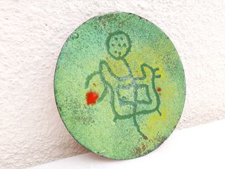 Plato Metálico Pequeño Esmaltado