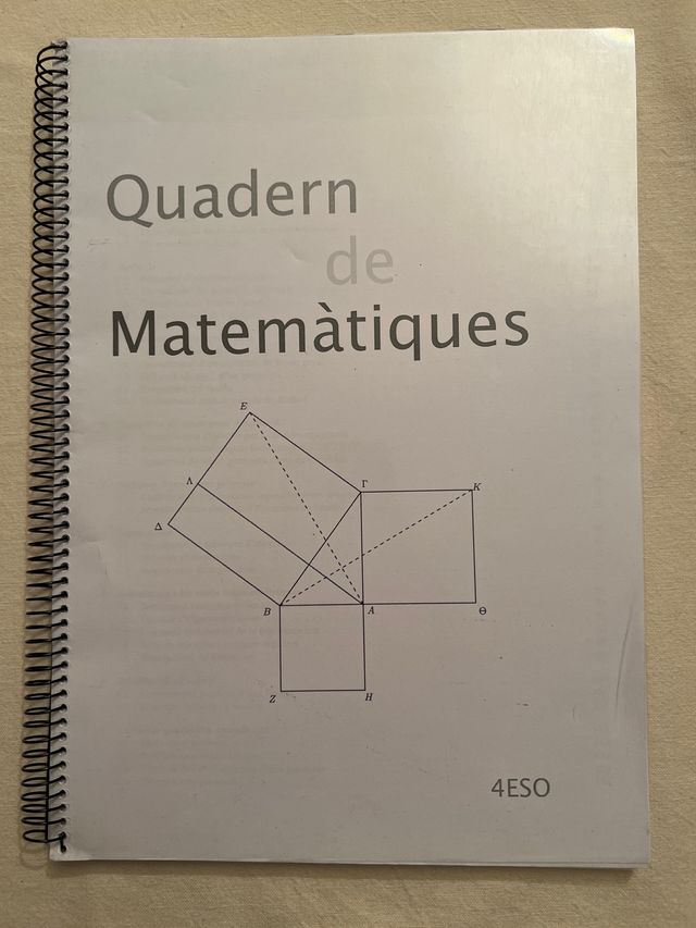 Llibre 4 ESO . Quadern de matemàtiques