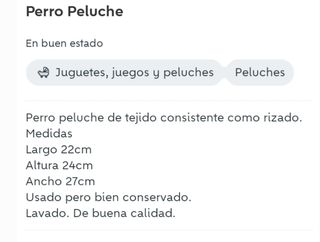 Perro de Peluche