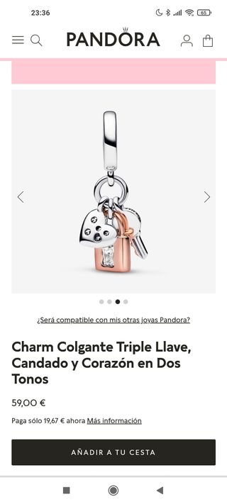 charm pandora NUEVO 
