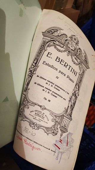 Bertini Estudios para piano
