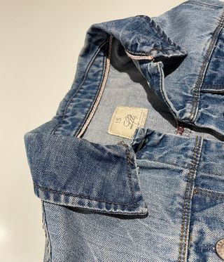 Cazadora vaquera recta