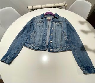 Cazadora vaquera recta