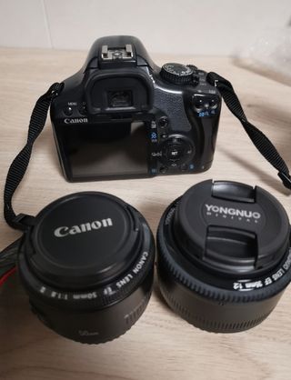 Canon Eos450D con 3 objetivos