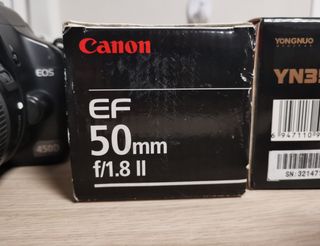 Canon Eos450D con 3 objetivos