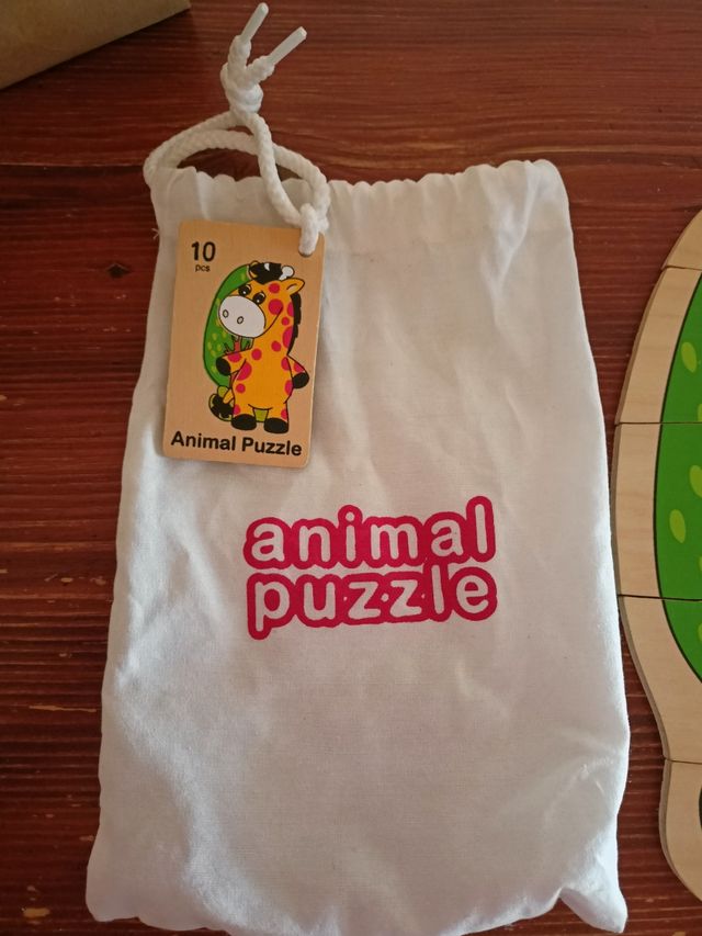 Puzzle di legno, disegno giraffa