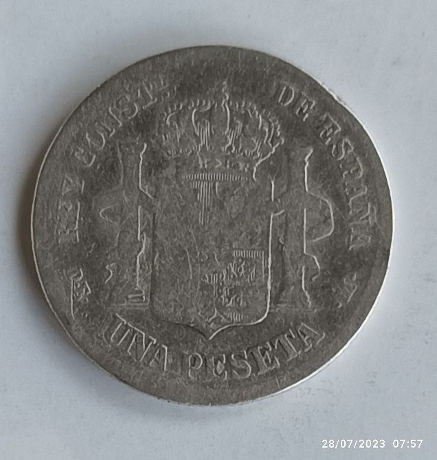 Peseta Alfonso XIII 1876