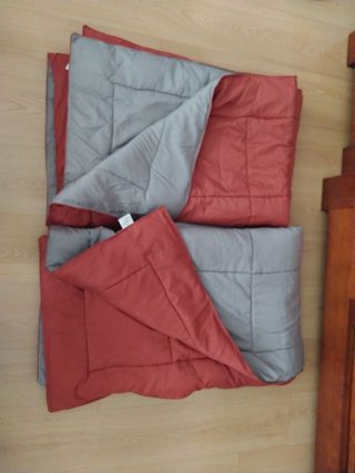 2 edredones reversible a juego