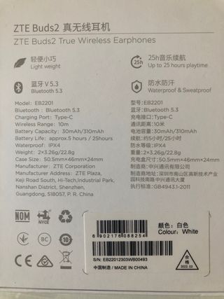Auriculares Bluetooth inalámbricos Buds2