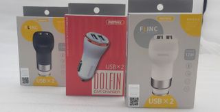 Cargador coche mechero marca remax usb x2