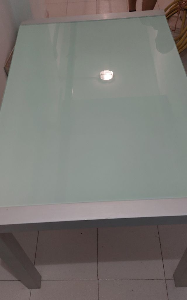 Mesa cristal extensible