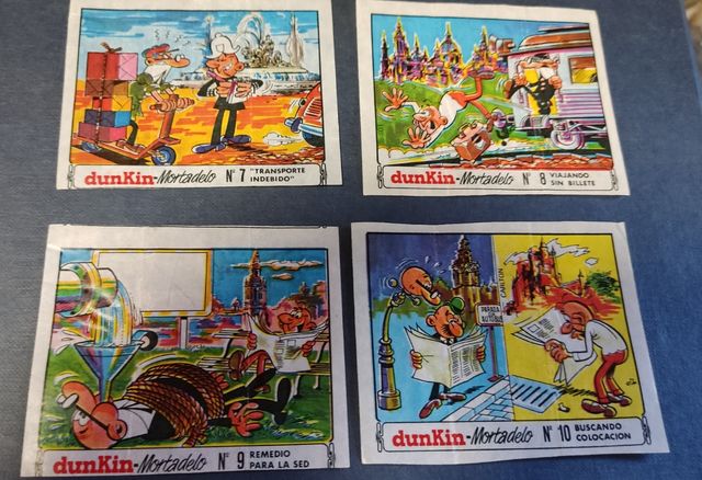 CROMOS MORTADELO y FILEMÓN DUNKIN 1971