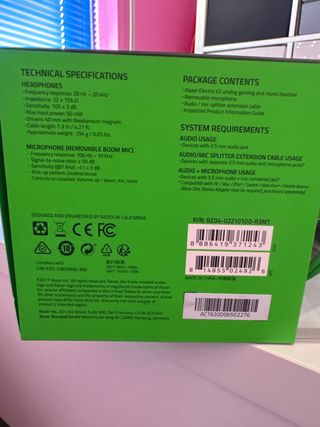 Auriculares con micrófono pc, Razer Electra V2