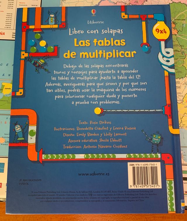 Libro “Las tablas de multiplicar” de Usborne. de segunda mano por 6 EUR